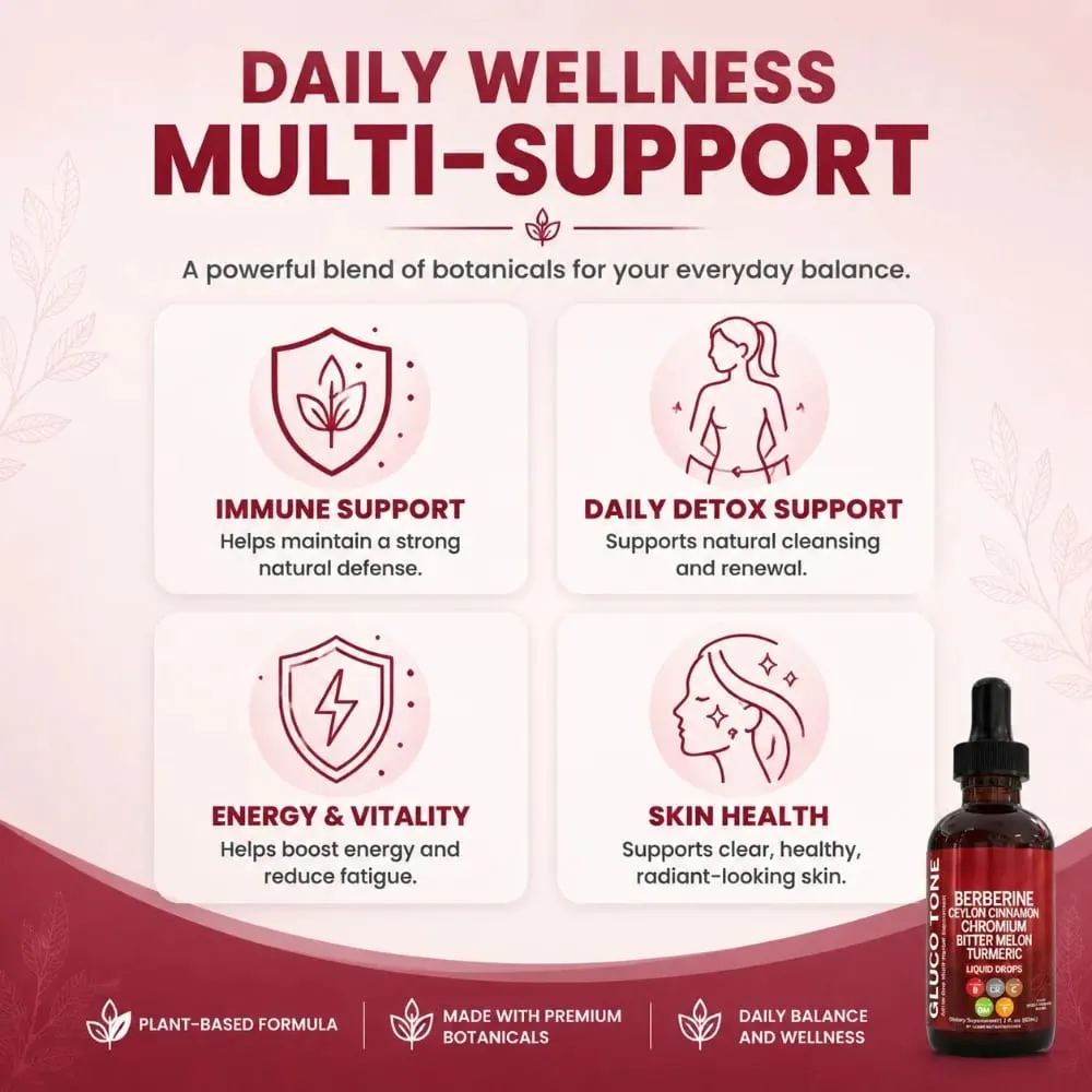 Berberine Liquid Drops with Ceylon Cinnamon Bitter Melon Chromium Gymnema for Blood Sugar Glucose Metabolism Support 60ml — image 3