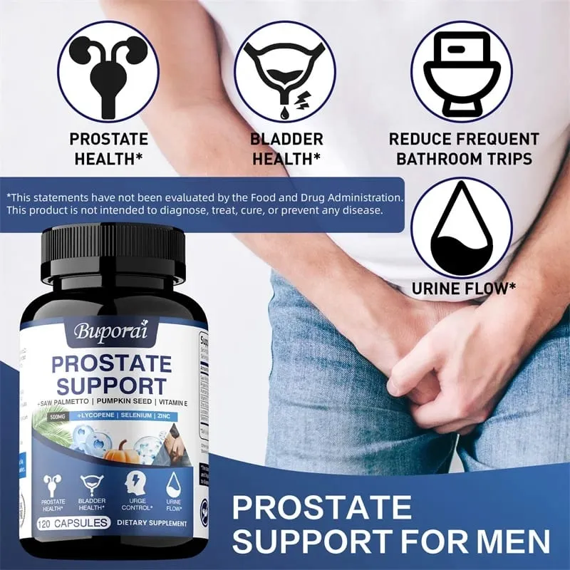 Apoyo a la próstata: promueve la salud de la próstata y del tracto urinario Reduce la frecuencia de la micción Mejora la inmunidad Sin OGM