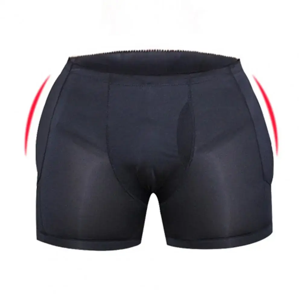 섹시한 가짜 엉덩이 패딩 복서 남성 팬티 패드 작성 Shapewear 두꺼운 엉덩이 리프팅 자연 남성 복서 속옷 엉덩이 기중 장치