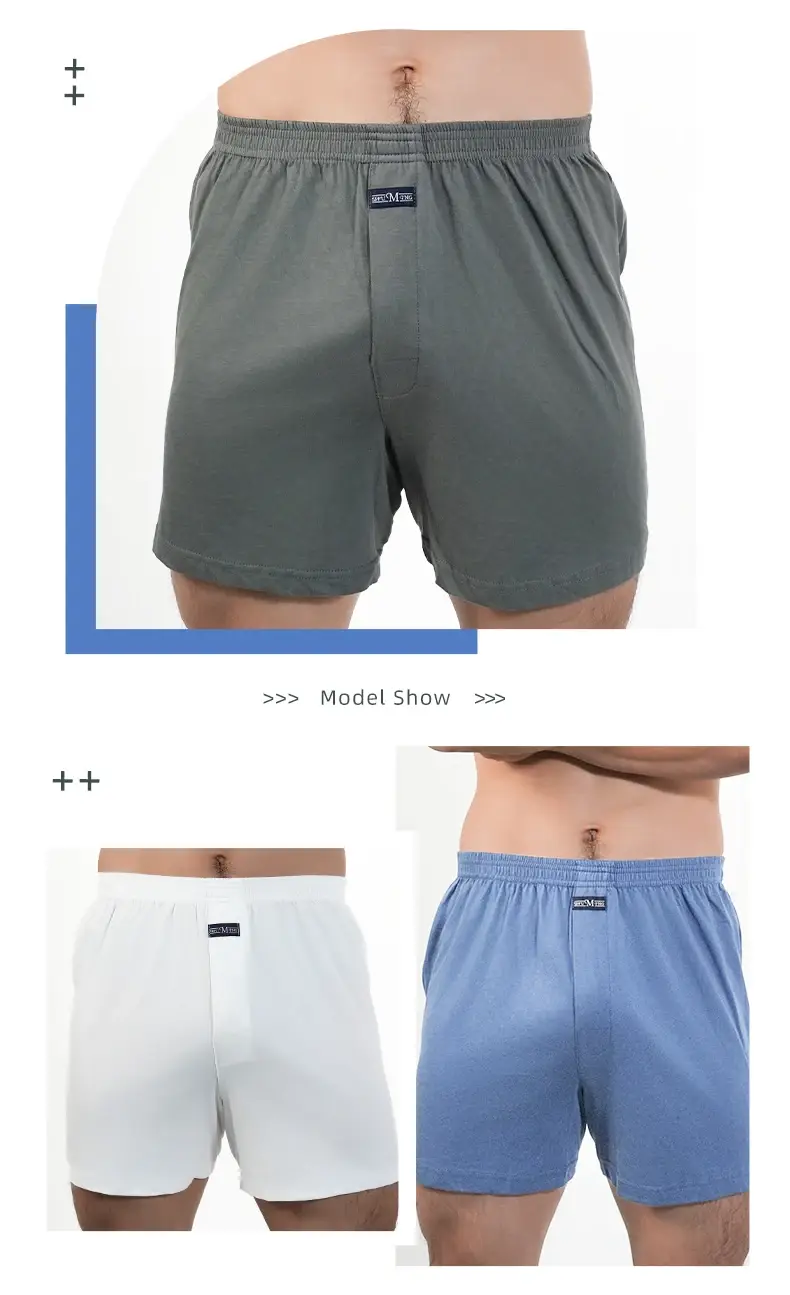 1PC duże kalesony jednolite spodnie od piżamy w domu Plus Size bokserki krótkie dla mężczyzn wysokiej talii spodnie Allo bawełniane spodnie spodnie do spania
