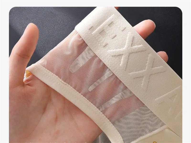 大人 18 プラス cueca メッシュメンズ下着レターウエスト cuecas masculino プリント calzoncillos hombre 3D 凸バッグ男ランジェリー新しい — image 10