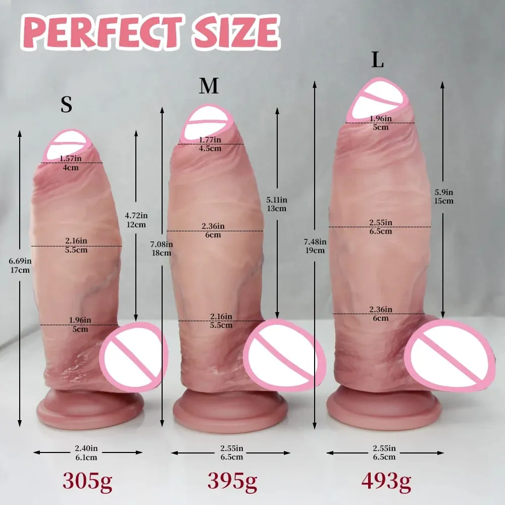 Wearable Strapon Dildo Huge Realistic Dildos Silicone Thick Penis Female Masturbation Adult Sex Toys for Women Lesbian Gay — image 3