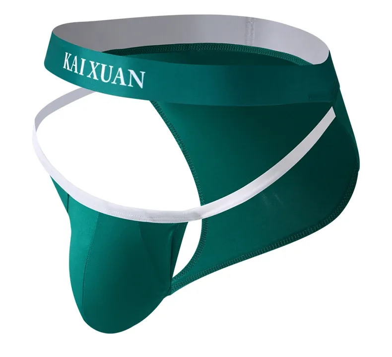 Fashion Men's Underwear Breathable Ice Silk Underpants Soft and Comfortable Briefs