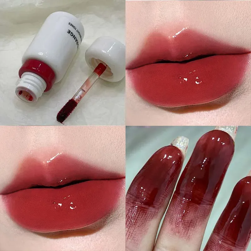 Herorange Glossy Lip Gloss Hydrating Watery Plump Lips Long Lasting for Autumn Winter — image 14
