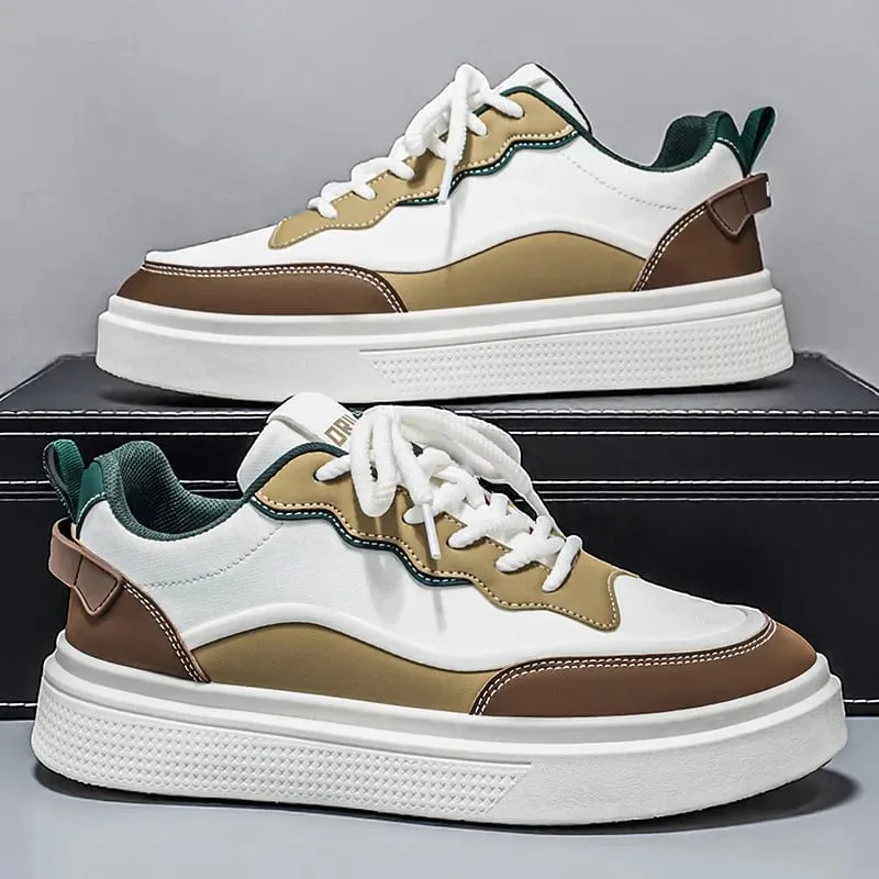 Men's shoes 2026 trend versatile sports and leisure board shoes fashionable outdoor white shoes comfortable and breathable — image 1