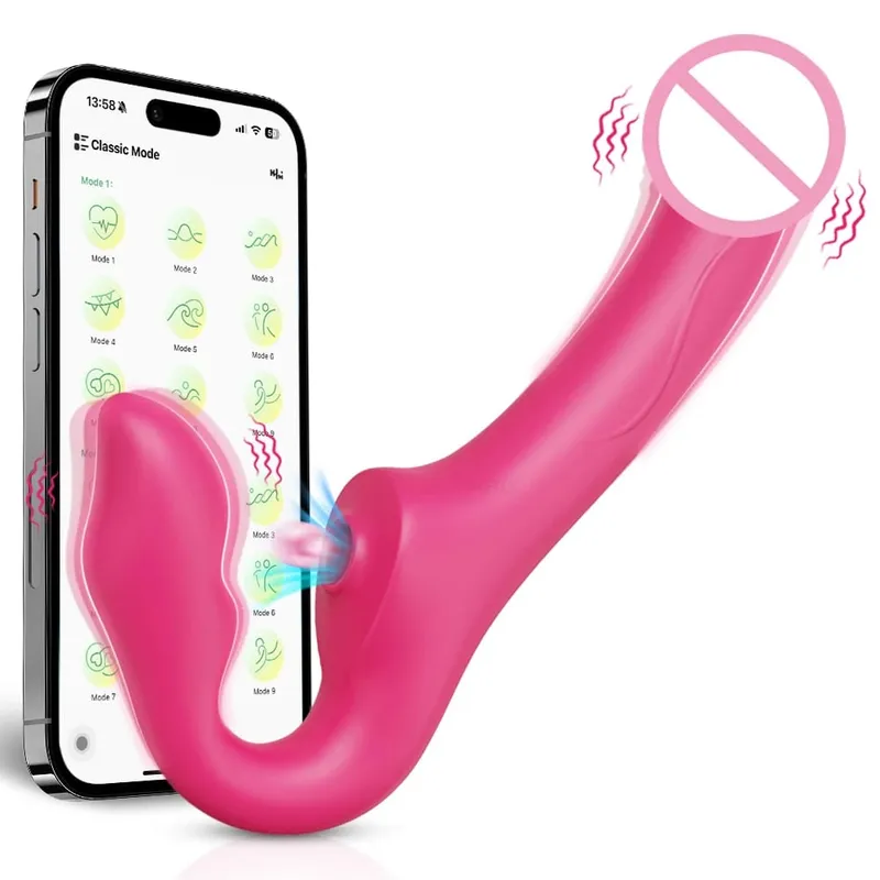Vibromasseur Double extrémité pour femmes, contrôle par application, gode point G, pénis amovible, vagin vibrant, jouets sexuels pour adultes, pour Couples lesbiens
