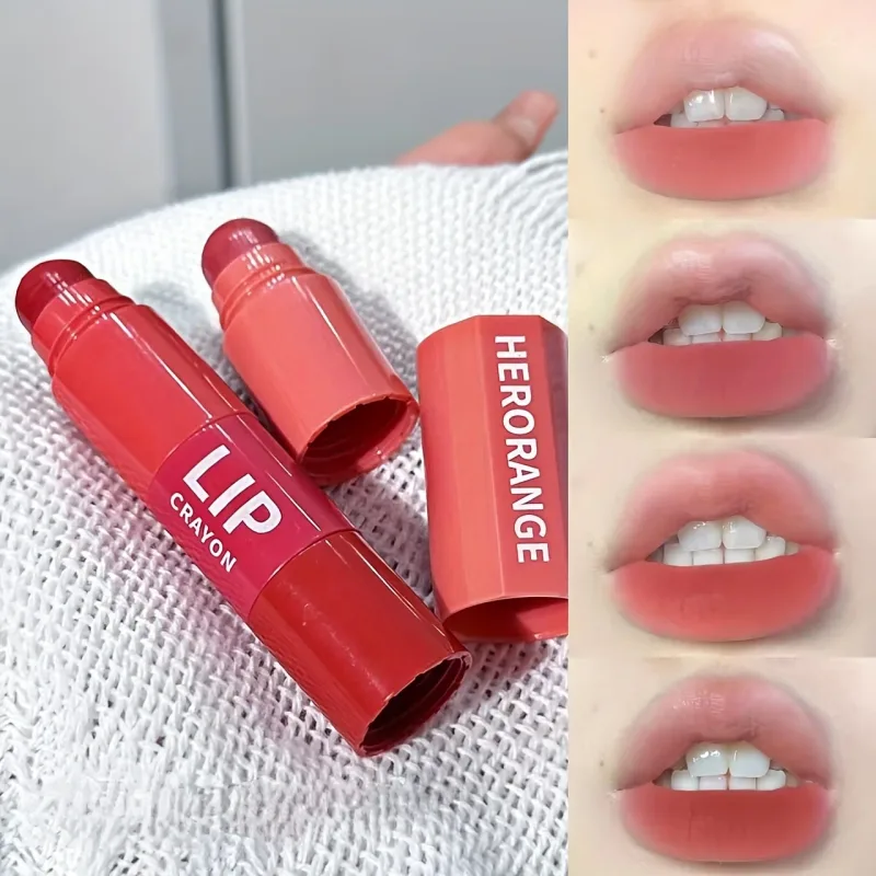 Herorange Mini Bullet ajakrúzs, négy szín, barkácsolás, színátmenetes matt magas pigment, hosszantartó, transzferálló hordozható ajak smink