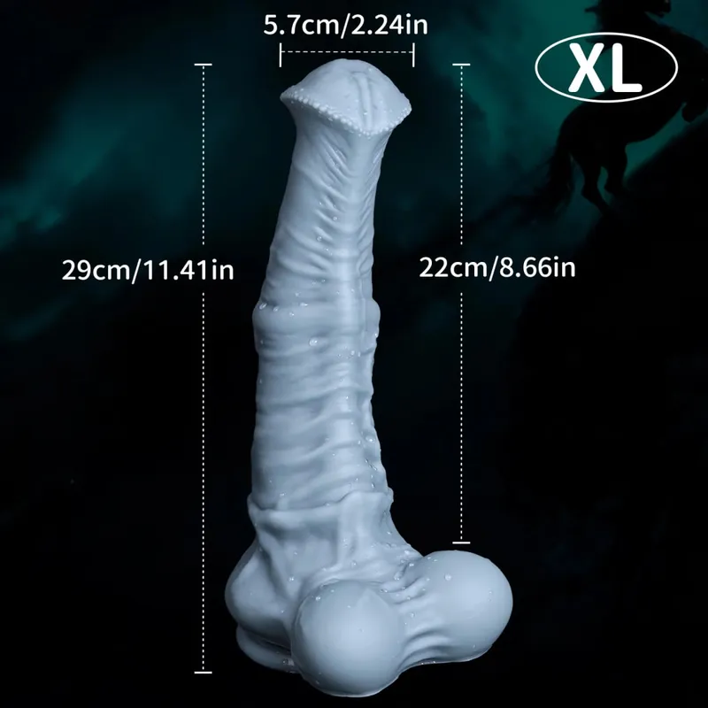 Grande cavalo vibrador pênis realista enorme anal plug sexo g-ponto estimulação massagem estimular masturbador feminino brinquedos sexuais para mulher 18 — image 9
