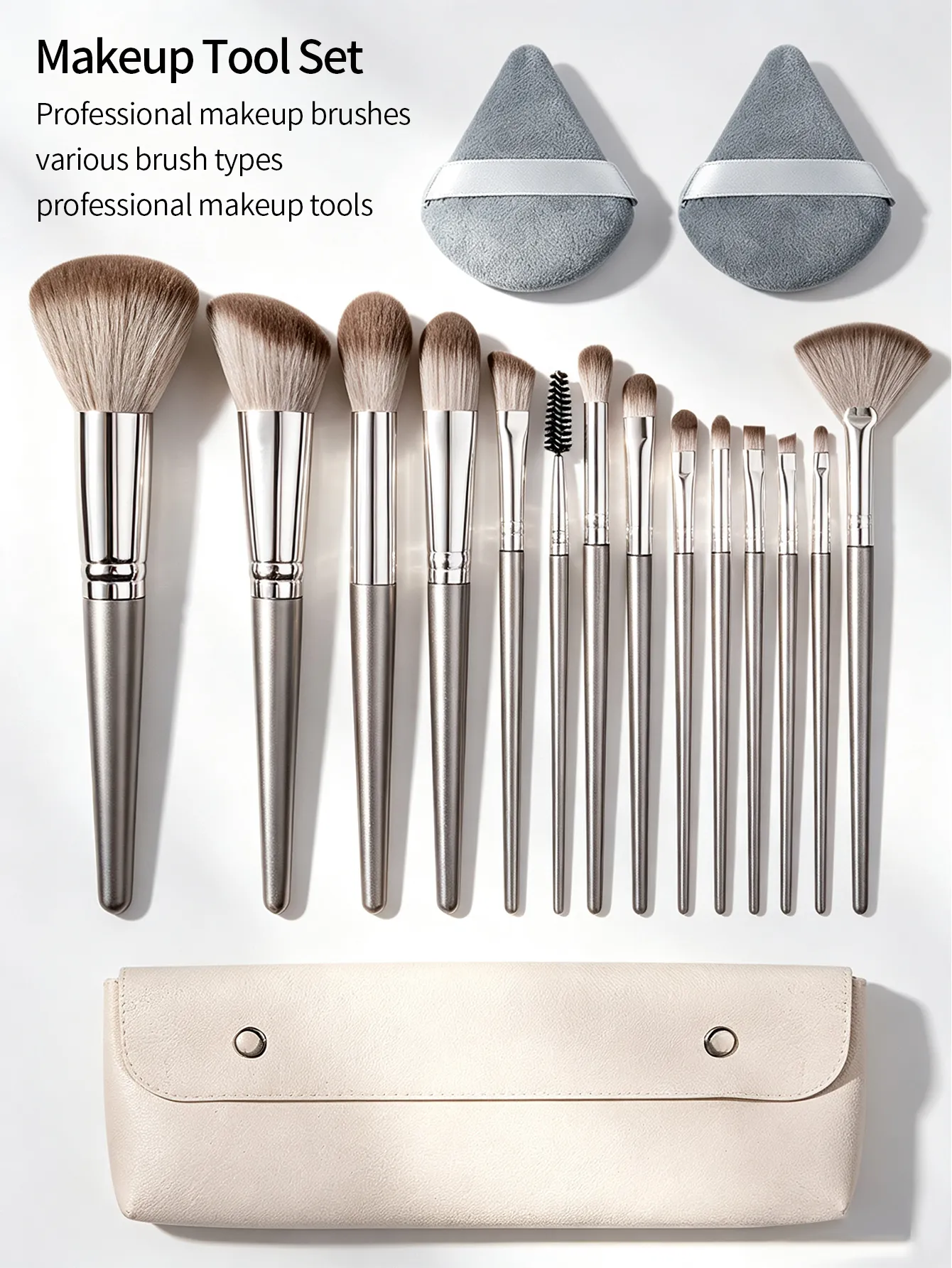 17PCS Makeup Brush Set Soft Fluffy Professional Cosmetic Foundation Powder Eyeshadow Kabuki Blending Make Up Brush Beauty Tool — image 6