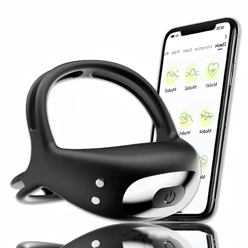 APP Penis Cock Ring Mand Trådløs Fjernbetjening Mand Ejakulationsforsinkelse Stimulator Anal Butt Plug Voksen Sexlegetøj til Mænd Par