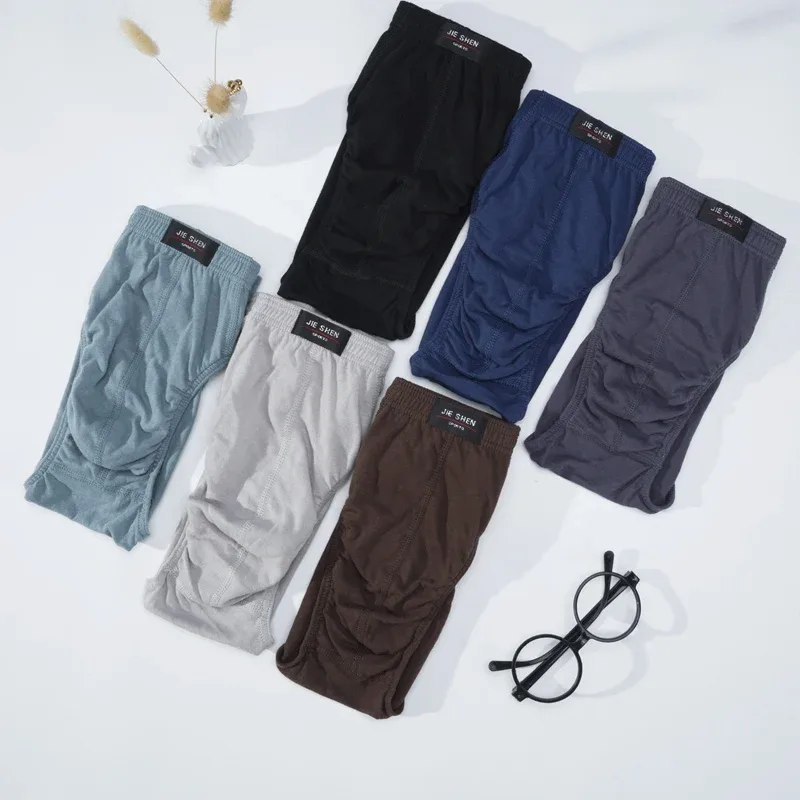 1PC Cotton Briefs Men's Comfortable Underpants Male Breathable Underwear Lingerie Panties Plue Size Xl -5XL