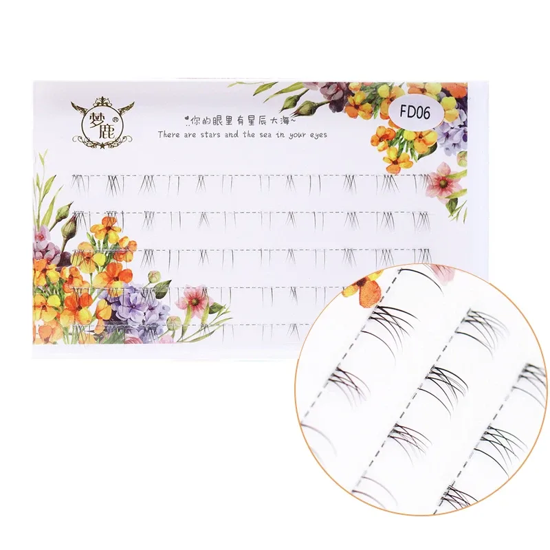 J Curl V Shape Under Eyelash Comic Eye Lashes Natural Bottom Lashes Soft Manga Eyelashes Bunches Eyelash Clusters Korean Makeup