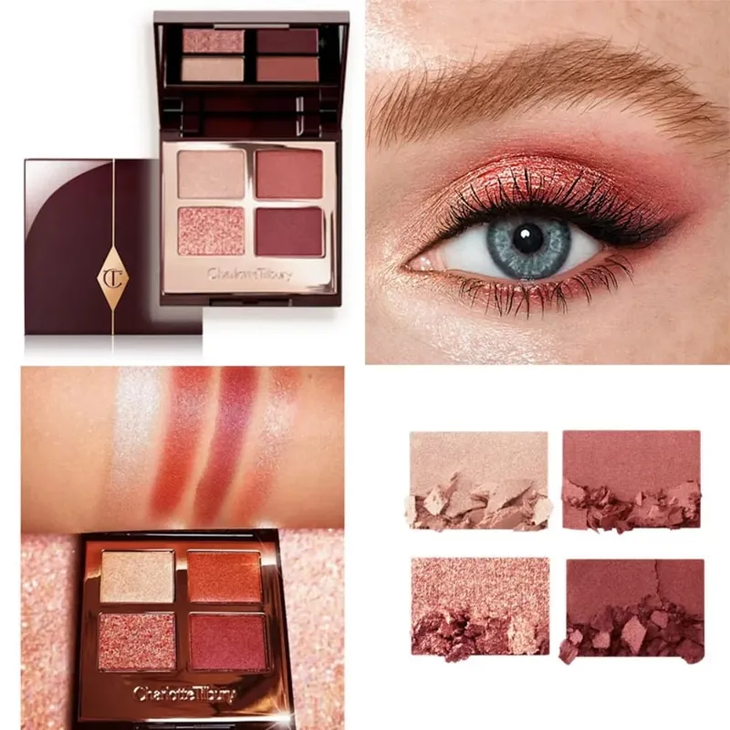 Charlotte Tilbury Hollywood Flawless Liquid Highlighter Hydrate la peau Palette de luxe Finitions métalliques chatoyantes satinées et mates