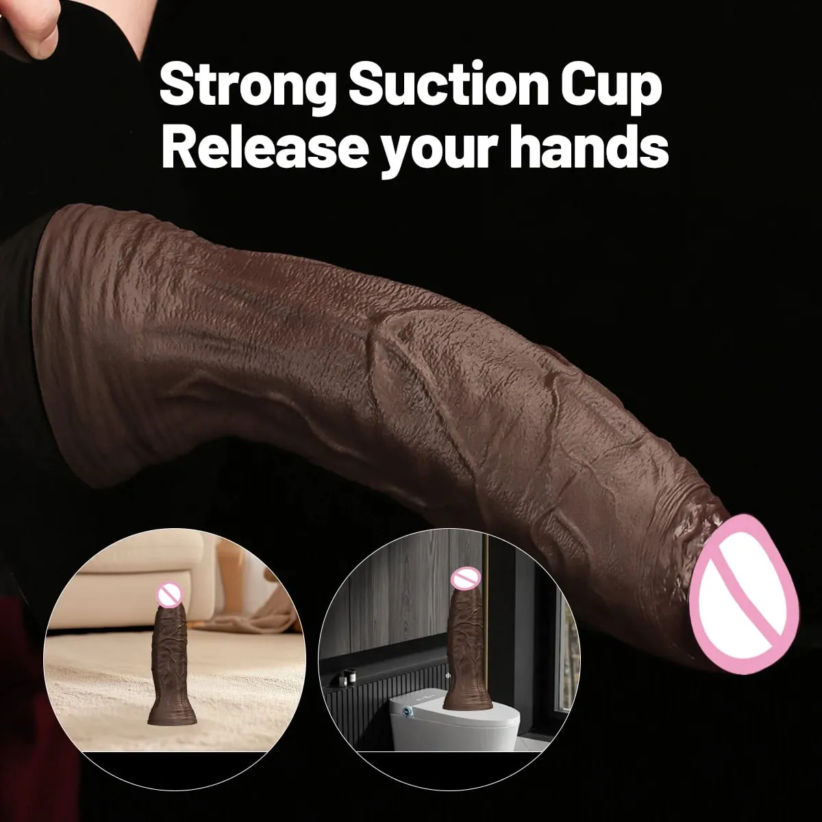 Various Size Huge Realistic Dildo Penis Big Dick Strong Suction Cup for Women and Men Adult Masturbation Sex Toy G-spot Clitoris — image 3