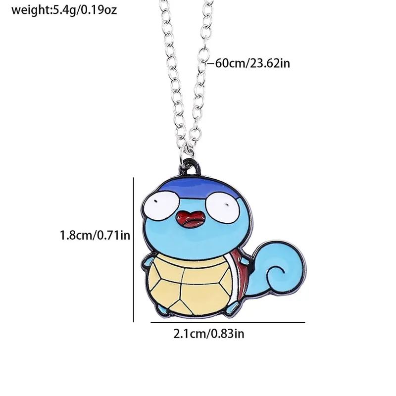 Anime Pokemon Metal Toy Figure Comel Pikachu Squirtle Psyduck Charmander Hiasan Parti Hadiah Cosplay
