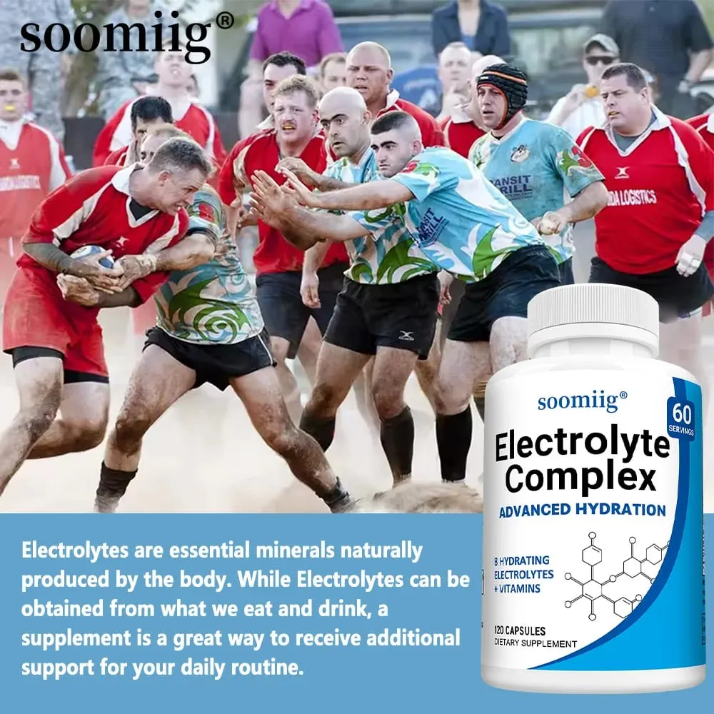 Capsules de sels d'électrolytes avec magnésium B6 B12, potassium et zinc, hydratation rapide, réduit les crampes musculaires, favorise la récupération