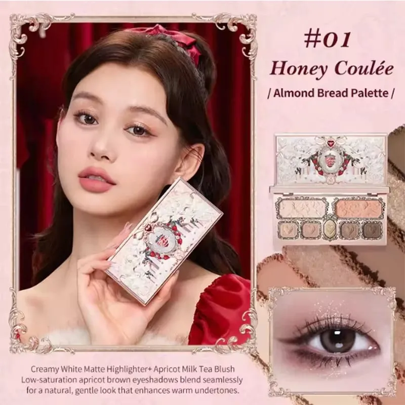Flowerknows Strawberry Cupid All-In One dárková krabička Makeup Kit Profesionální paletka Swan Blusher Blush Set Krém na rty Flower Knows