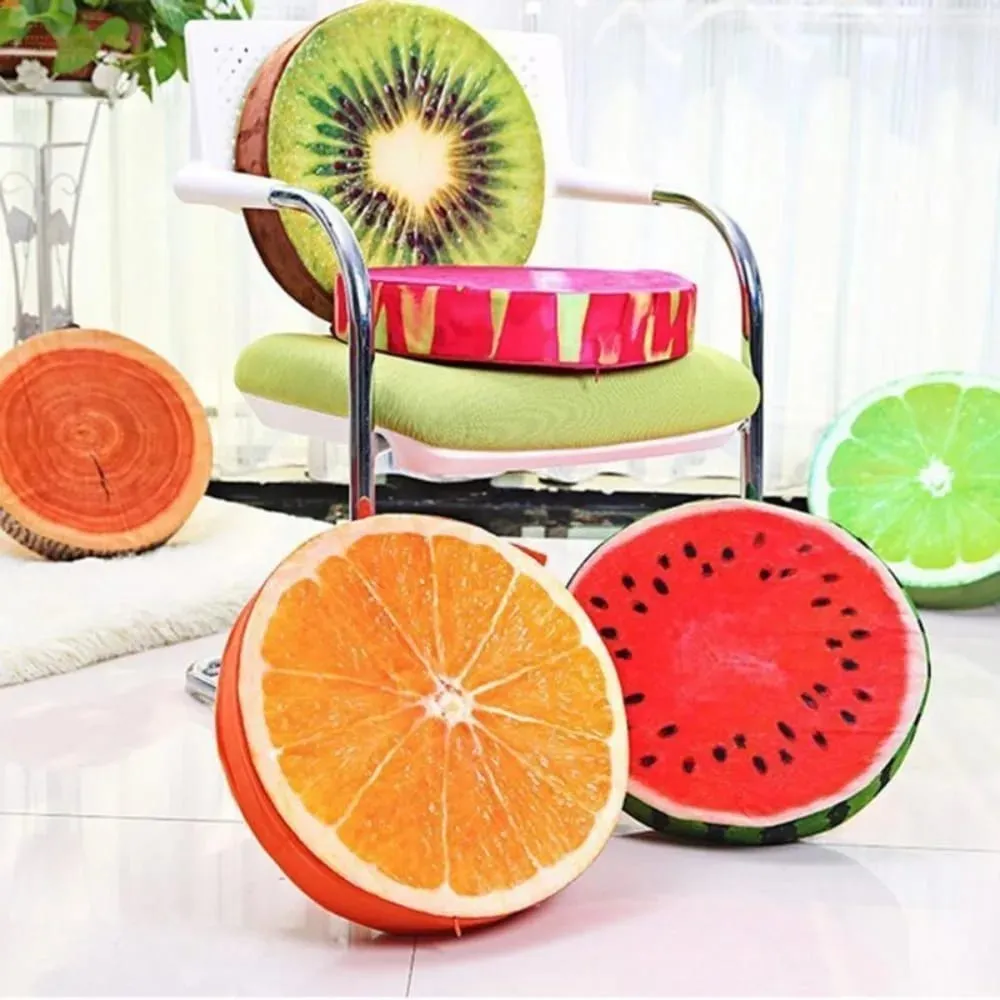 Kindergarten Office Funny Sofa Pillow Garden Dining Outdoor Fruit Seat Pads Chair Cushions Seat Pads Round Pillow