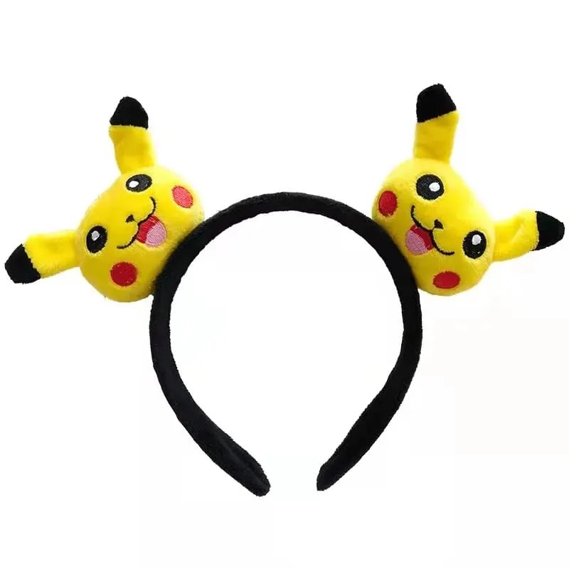 7styles Pikachu Cute Hair Accessories Pokemon Headband Plus Doll Headband Hair Rope Wristband Kawaii Children Toys Cosplay Gifts