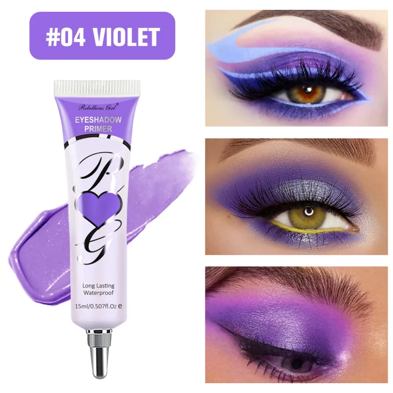 White Dark Matte Eye Shadow Primer Suitable for Oily Eyelid Eye Makeup Base Waterproof and Stain Resistant Durable Cream Liquid