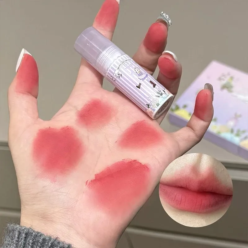 ART VALUE 6 Colors Matte Velet Liquid Lipstick Sets Sexy Red Tint Long Lasting Lipgloss Stain Waterproof Lip Mud Cosmetic Kits