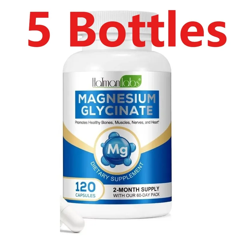 Cápsulas de glicinato de magnésio com 208mg de bisglicinato elementar para suporte ósseo, muscular e nervoso saudável, adultos 120 cápsulas — image 11