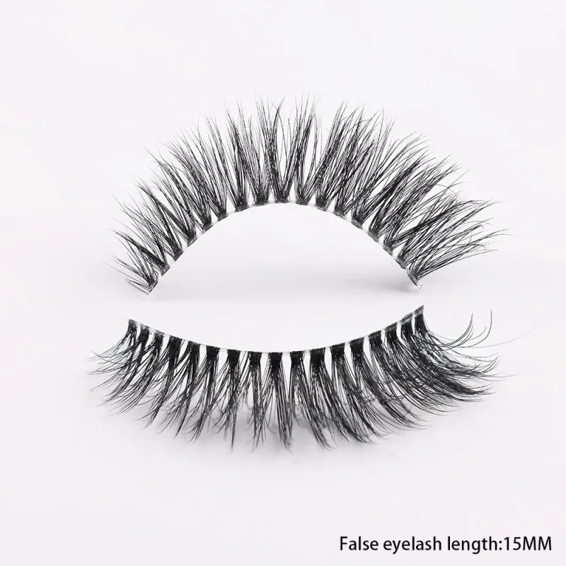3D Mink Lashes Transparent Band False Eyelashes Natural Fake Eyelash Anime Winged Clear Band Lashes Manga Lashes Makeup