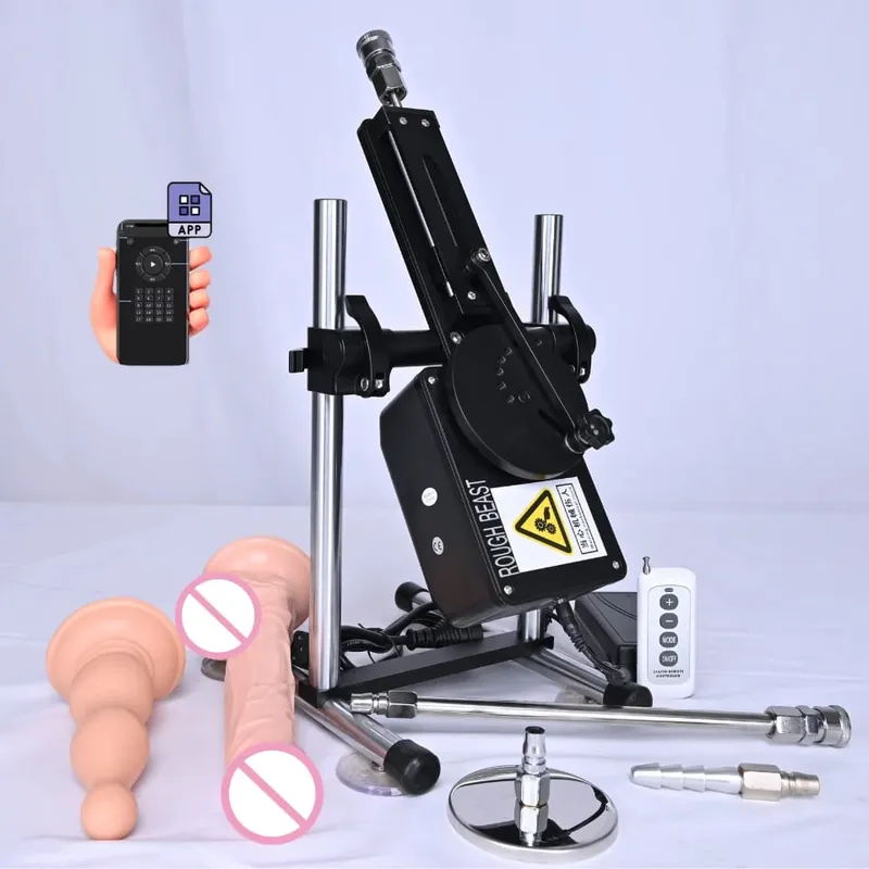 Rough Beast A5/A6 70W Sex Machine with APP Control Automatic Masturbation Dildo for Couples Women Men Adult Erotic Toys Sextoy