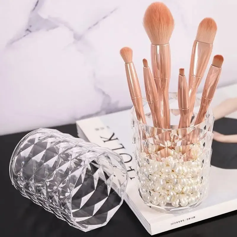 Cosmetic Storage Dustproof Makeup Brush Storage Bucket Cosmetic Brush Holder Cup Dustproof Makeup Brush Storage Bucket Holder