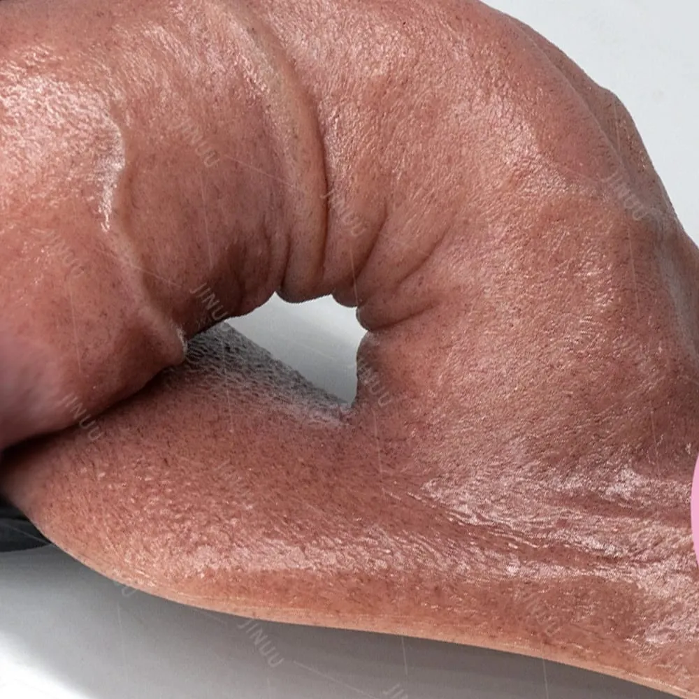 Vibrador de silicone grosso xxl com ventosa grande, massageador de silicone macio e realista, textura de nível de poros, brinquedo sexual para pênis — image 6