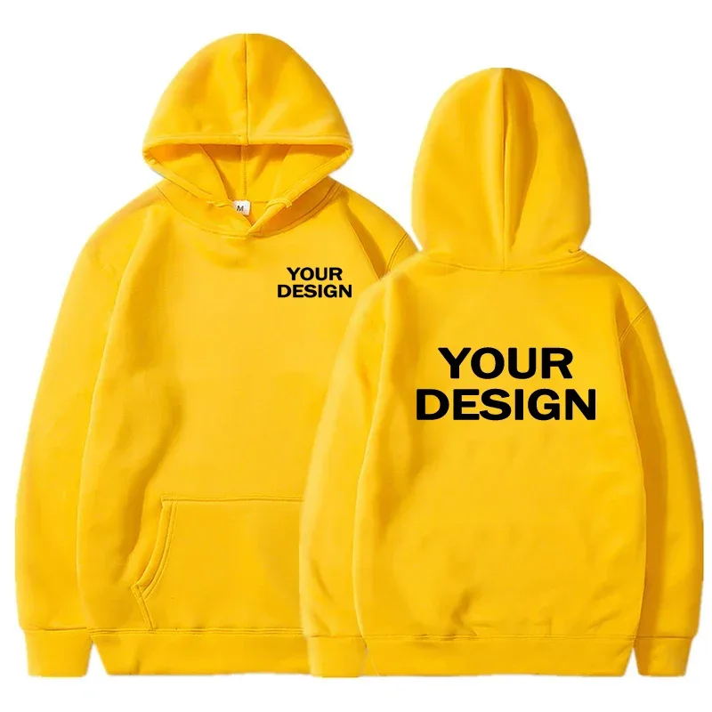 Niestandardowe nadruki Męskie damskie bluzy Luźna odzież na co dzień Bluzy w jednolitym kolorze Z długim rękawem Z kapturem Osobowość Streetwear Bluzy