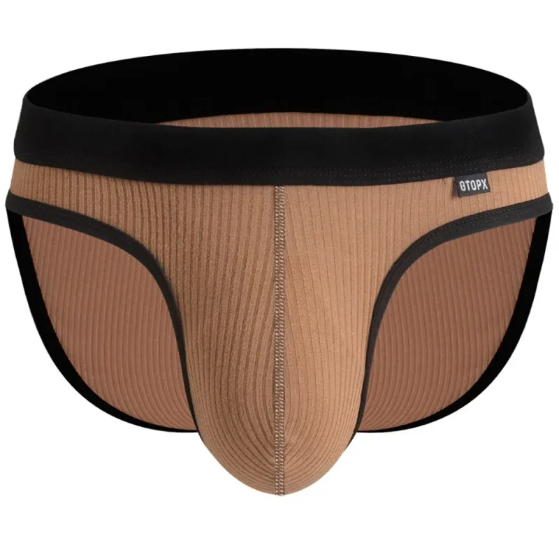 Men's Sexy Briefs Male Pouch U Convex Underwear Modal Soft Brief Absorbent Elastic Shorts Breathable Underpants MU094