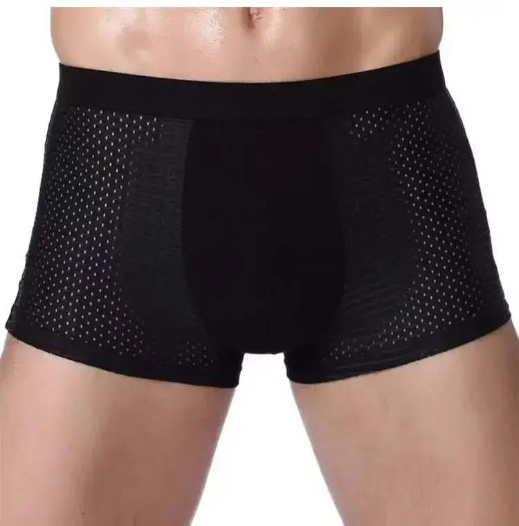 4Pcs Bamboo wear Bamboo Boxer Short Men Microfiber Boxer Briefs Underwear Compression Stretch