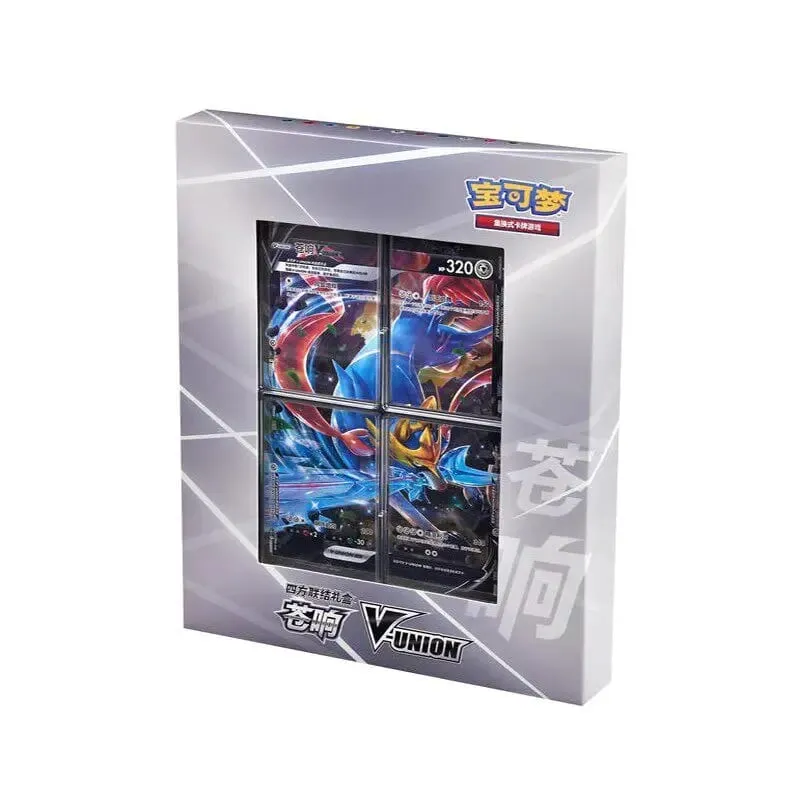 In Stock 100% Original Pokemon Ptcg Card Quartet Coupling V-Union Gift Boxes Pikachu Big Gather Moru Baker Mew-Two Ptcg Box