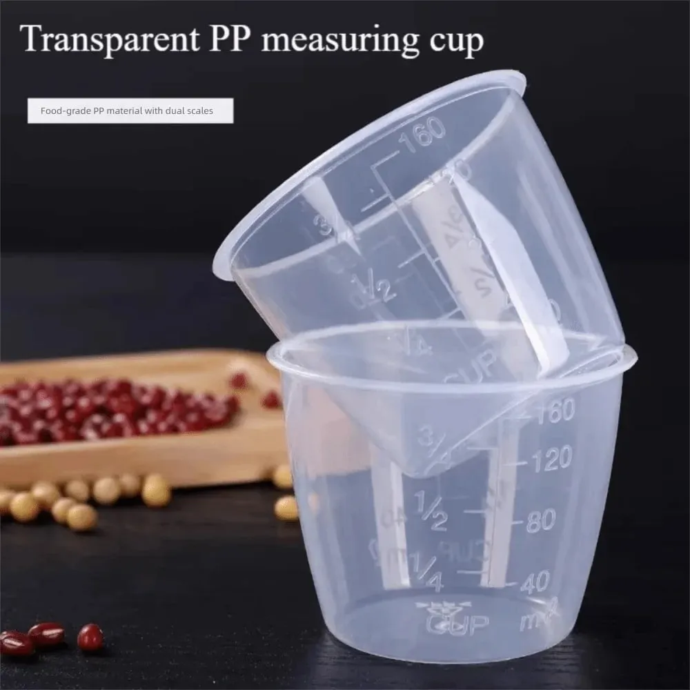 Mini 100/160ml Rice Measuring Cup Plastic with Scale Measuring Jugs Clear Digital Kitchen Scale Measurement Tools
