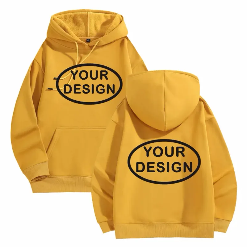 Felpe con cappuccio da uomo e da donna stampate personalizzate Pullover a maniche lunghe moda casual allentate LOGO ricamato Camicie sportive da strada