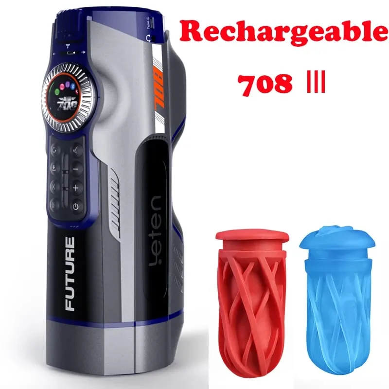 Leten 708 pro Automatic Piston Heating Male Masturbator Sex Machine Masturbators Men Sucking Masturbation Cup Sex Toys for Men.