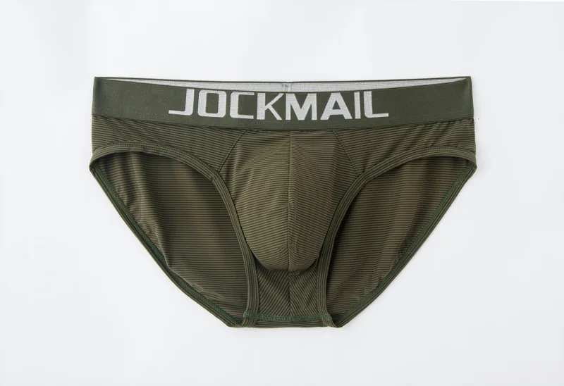 Herr Underkläder Shorts Sexig Lågformad Randig Bikini Athletic Supporters Kalsonger Sovkläder Nylon Snabbtorkande Andas