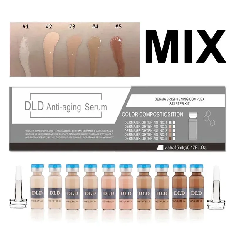 10 vials Korea 5ml BB Cream Glow Essence Beginner Starter Kit Liquid Foundation Moisturizing Hydration Skin Rejuvenation Beauty