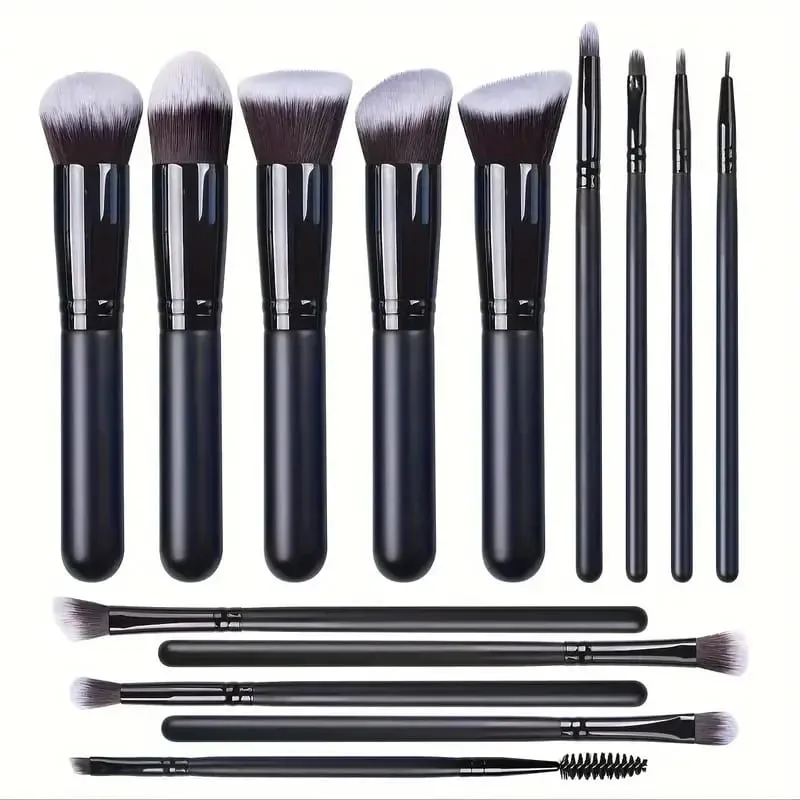 14-16PCS Professional Makeup Brushes Set Premium Makeup Kit Synthetic Hair Foundation Power Eyeshadows Blending Beauty Tools — image 9