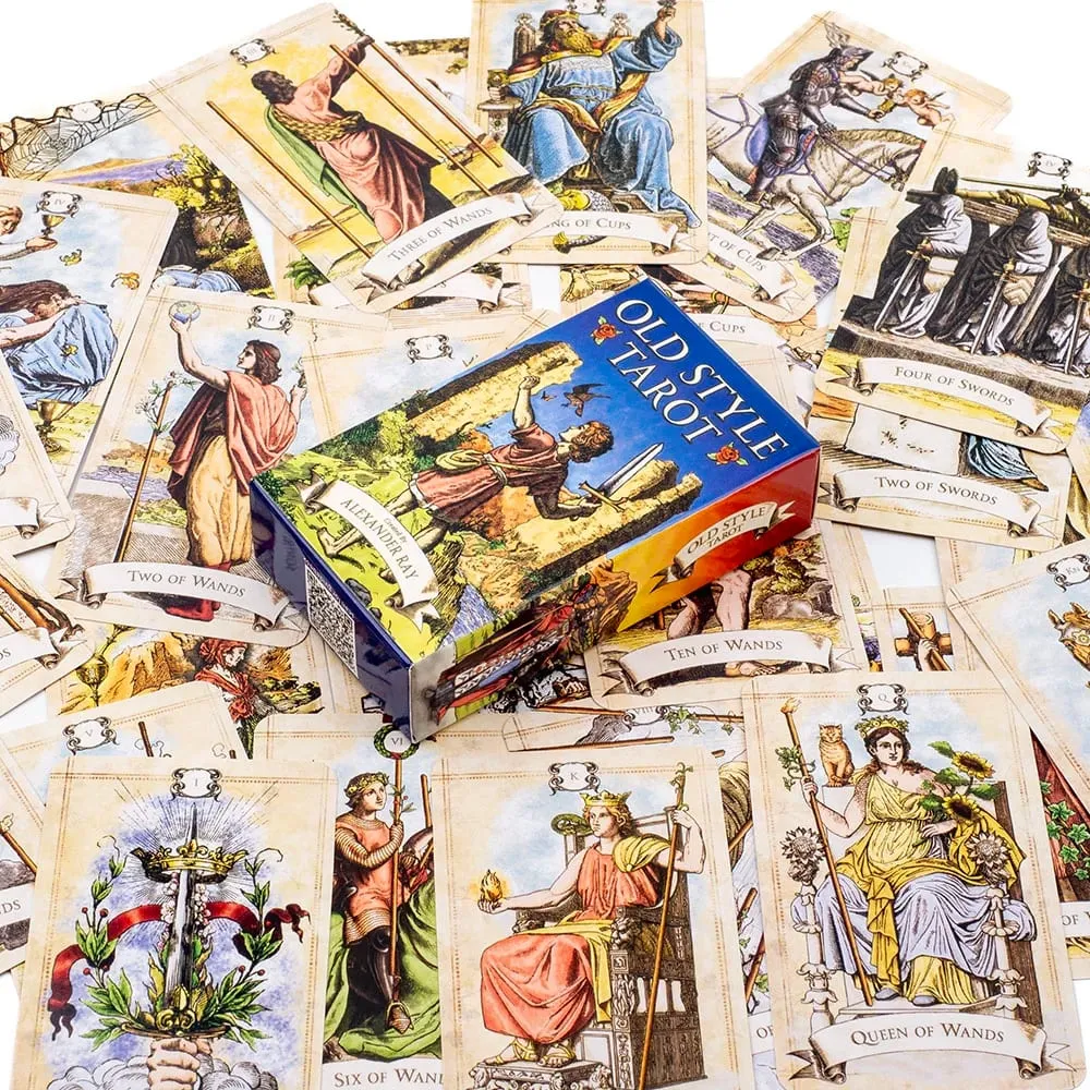 Old Style Tarot 79-Card Deck Oracle English Visions Divination Edition Board Playing Games for Fortune Telling 10.3*6 cm — image 5