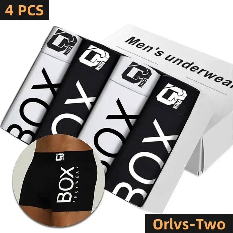 4Pcs Man Underpants Boxershorts Cotton Men Boxers Male Breathable Underwear Men's Panties Soft Boxer OR212