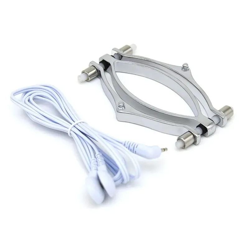 Electric Shock Accessory BDSM Nipple Clamp Breast Massager SM Bondage Labia Clip Clit Stimulator E-stim Glove/Pad Couple Sex Toy