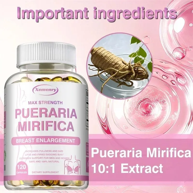 Pueraria Mirifica Capsules 5000mg - Breast Enlargement Female Estrogen Balance — image 3
