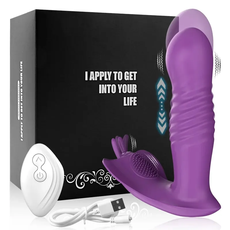 Remote Control Thrusting Vibrator Women Clitoris Stimulator Rotating Telescopic Dildo Vibrating G Spot Adults Product Sex Toys — image 8