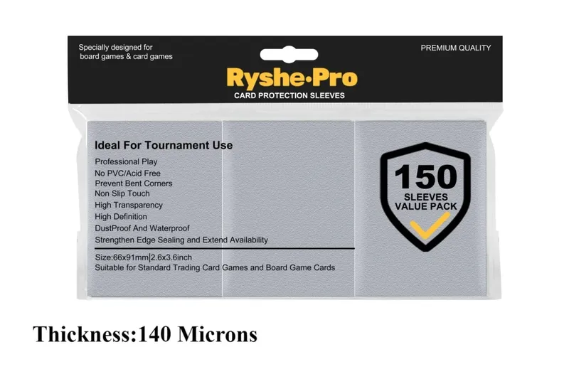 150Pcs Premium Card Sleeves 2.6"x3.6" Compatible with Standard Size Trading Cards for MTG Pokemon TCG Baseball Card Sport Cards — image 18