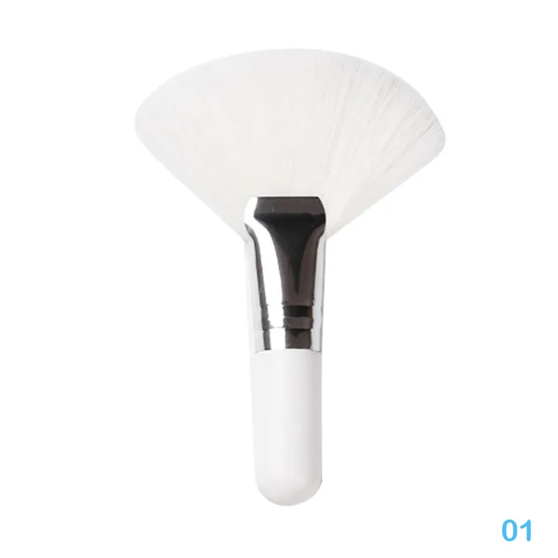 Mini Fan Makeup Brushes Facial Powder Foundation Blusher Concealer Brush Cosmetic Tools Synthetic Fiber Fan Brushes