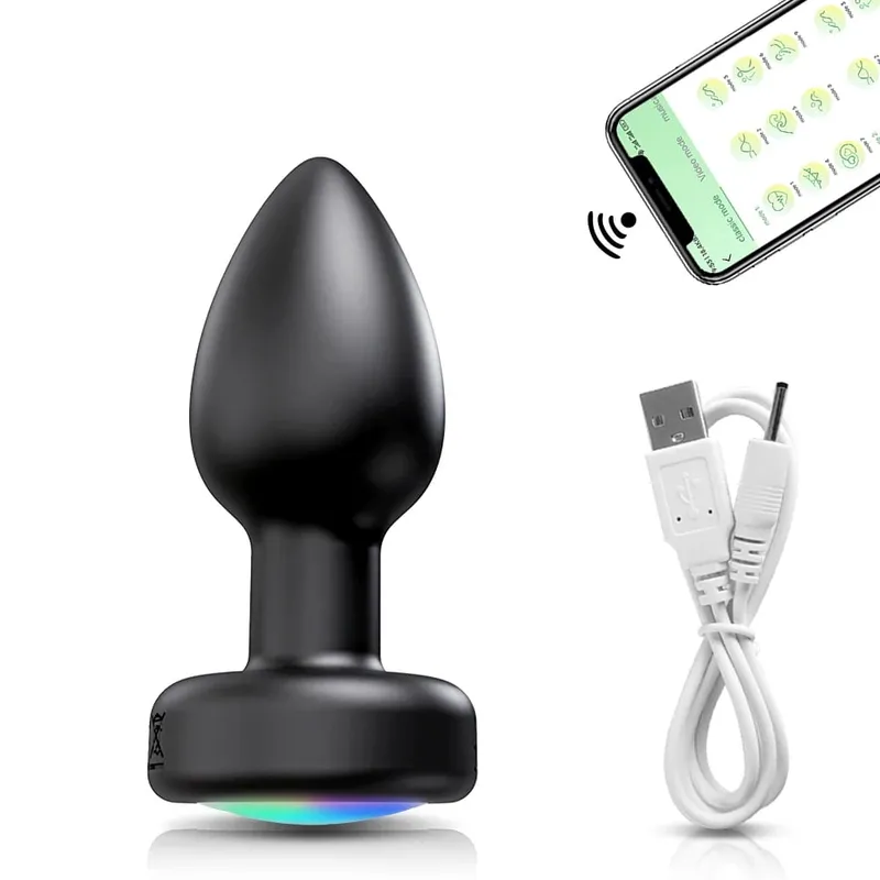 Wireless Bluetooth Prostate Massager Vibartor for Male APP Remote Control Butt Plug Women Anal Vibrating Adults Sex Toys
