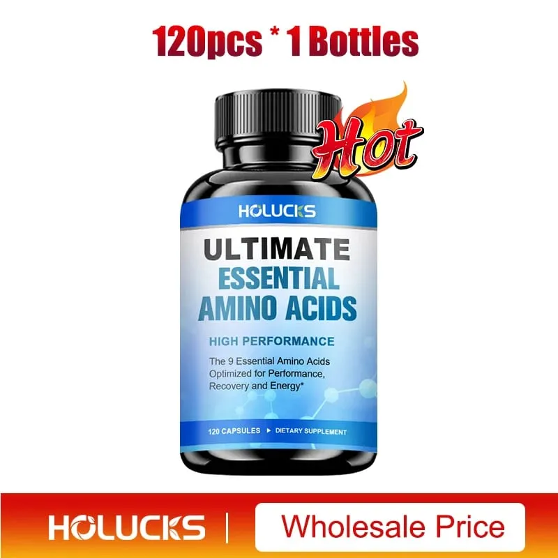 Advanced Body Building Amino Acid Capsules-Helps Increase Strength Endurance Protein Synthesis Build Muscle Mass Abs Energy