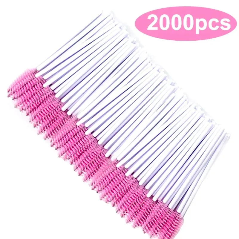 Wholesale 50/1000/2000pcs Spoolies Brush Mascara Wands Wholesale Eyebrow Lash Cleaning Brushes Applicator Makeup Tools Eyelash
